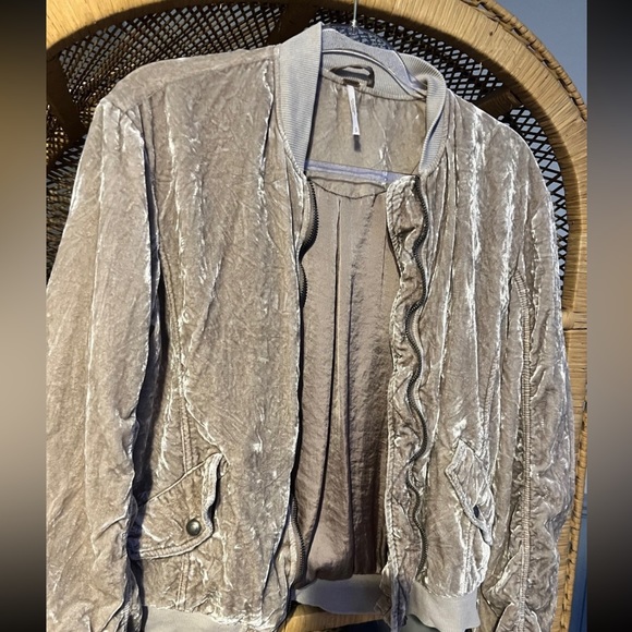 Free People Velvet Bomber jacket - Picture 8 of 10
